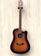 Washburn WD7SCE ATBM Harvest Series Dreadnought Sunburst