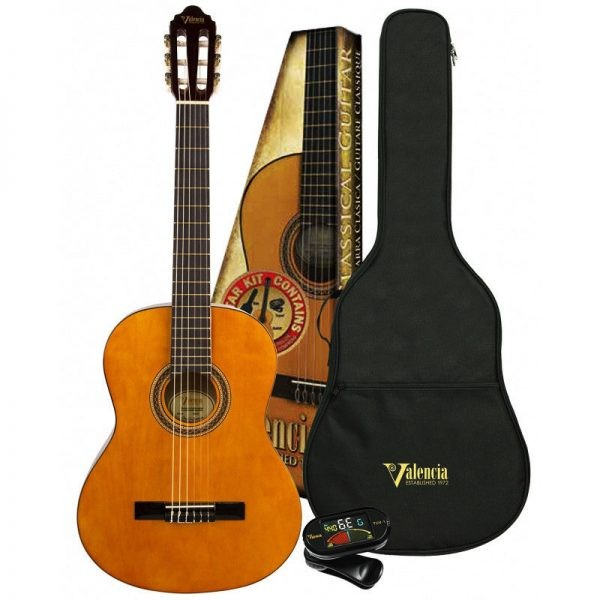 Valencia 3/4 Classical Guitar With GigBag & Tuner