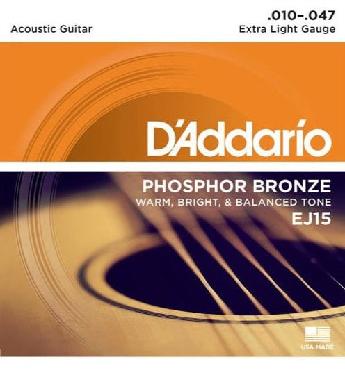 D Addario EJ15  Phosphor Bronze 10-47 Extra Light