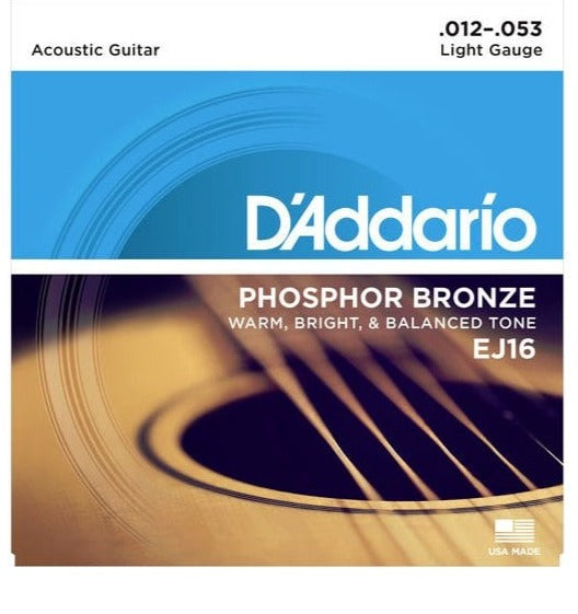 D Addario EJ16 Phosphor Bronze 12-53 Light