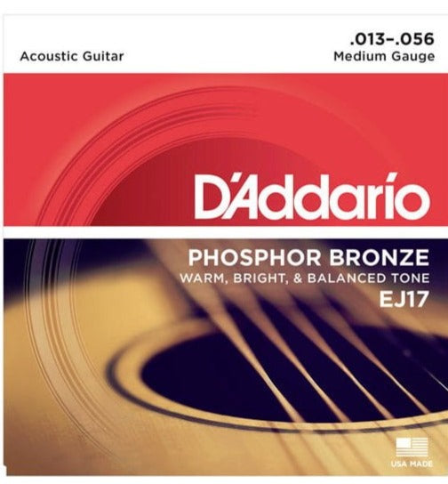 D Addario EJ17 Phosphor Bronze 13-56 Medium