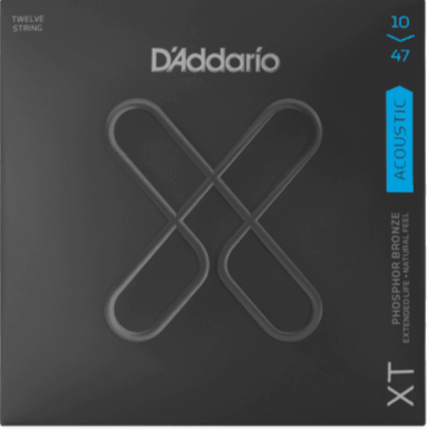 D Addario XT 10-47 Light 12-String Phosphor Bronze Coated Acoustic Strings