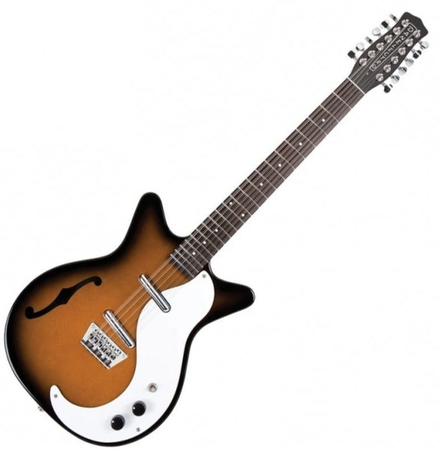 Danelectro '59 12 String Guitar With F-Hole Tobacco Sunburst