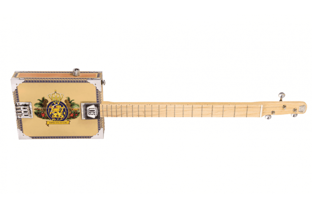 Lace Cigar Box Electric Guitar 3 String - Royalty