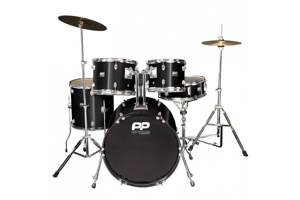 Performance Percussion PP 5 piece Fusion Drum Kit - Black