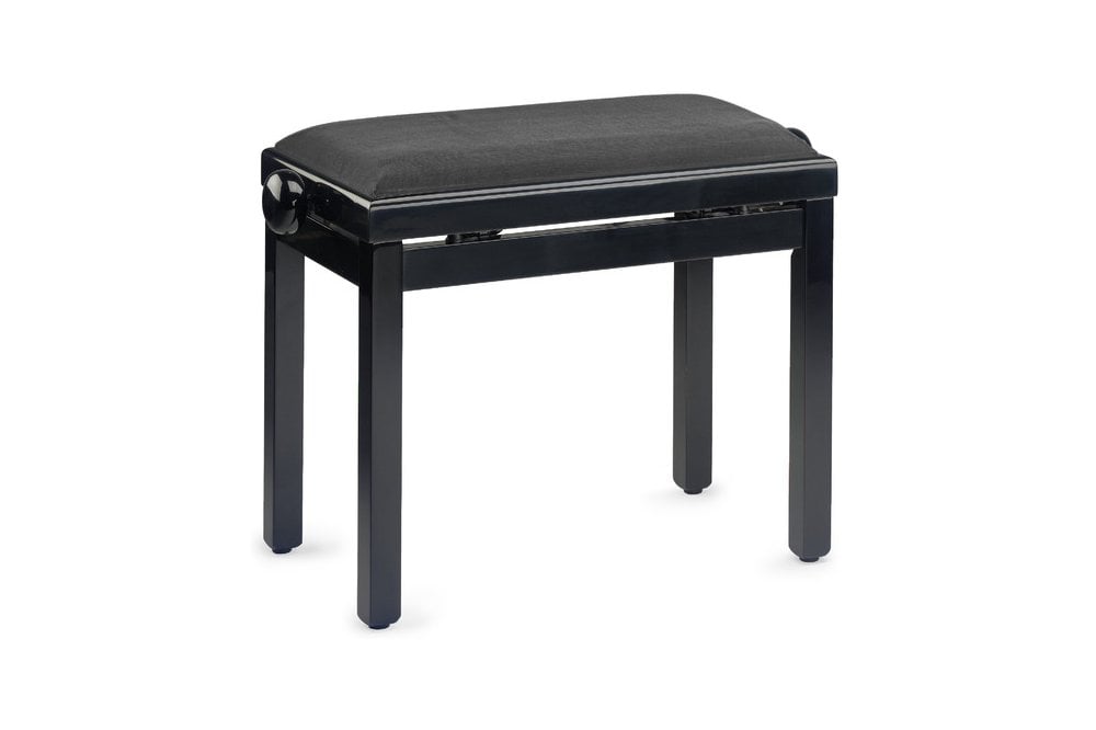 Stagg Adjustable Piano Bench Black Gloss