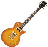 Vintage V100T ReIssued Electric Guitar Flamed Thru Honeyburst