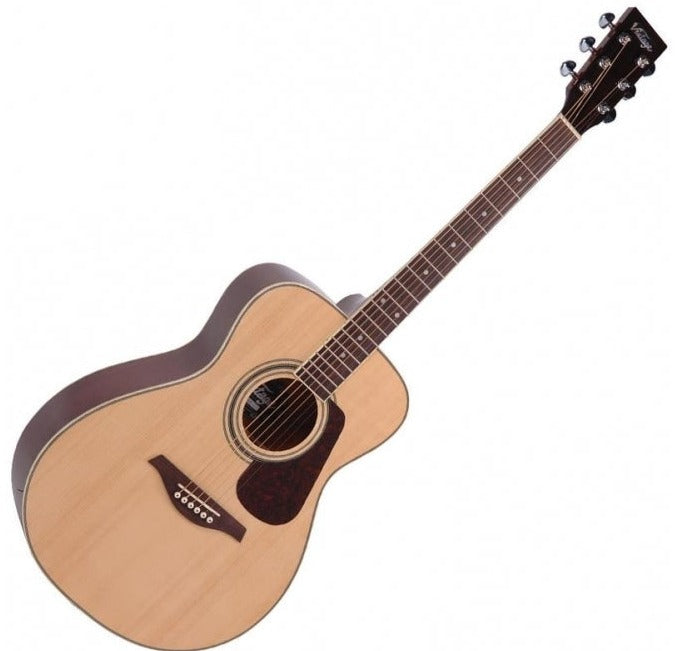 Vintage V300 Acoustic Folk Guitar Pack ~ Natural